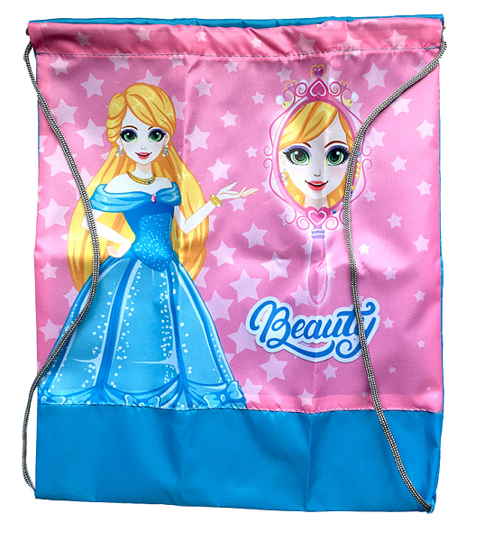 Мешок для обуви 34*42 "Princess Makeup" цвет. с рис.