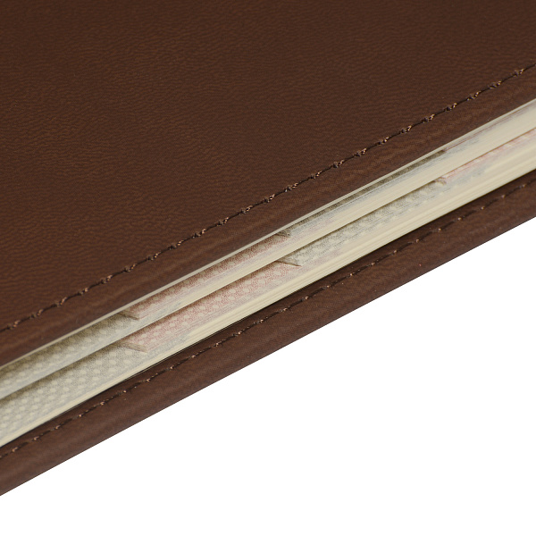 Ежедневник недат А5 с индексами "VELVET INDEX" (КОРИЧНЕВЫЙ)