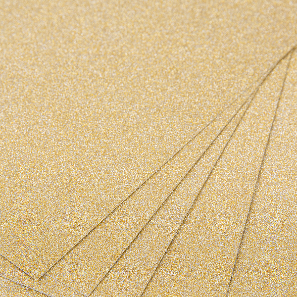 Бумага цветная глиттерная "VISTA-ARTISTA"  250 г/м2 A4 21 х 29.7 см. 02 - под золото (gold)
