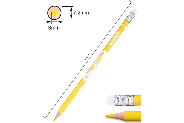 Карандаши 18 цв. ACMELIAE стираемые  картонном футляре