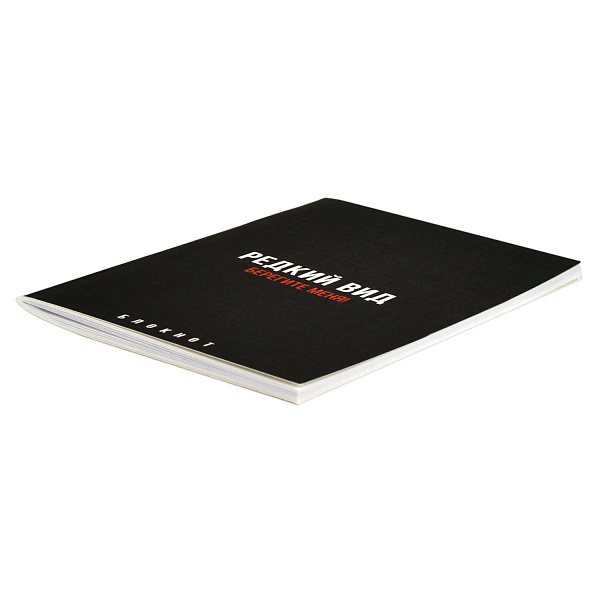 Блокнот 120*185 40 л. ТОЧКА "ФРАЗЫ С ХАРАКТЕРОМ" /Блок - белый офсет 65 г/м², мягкий переплёт (2 скобы), пленка софт тач вельвет,