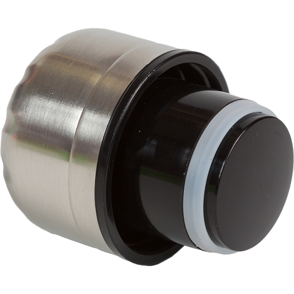 Бутылка-термос "deVENTE. Black Style" матовая черная, 500 мл, 26,3x7,6x7,6 см, 8-12 часов, нержавеющая сталь, с герметичной крышкой-пробкой, 