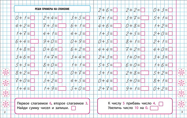 МАТЕМАТИКА 1 КЛАСС. МИНИ-ТРЕНАЖЕР. Развиваем навыки счета от 0 до 10 (9), Петренко С.В. сост.