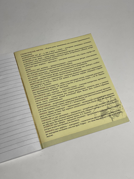 Тетрадь предметная 48 листов  "Фразочки"  Литература, со справочным материалом, обложка мелованный картон, блок офсет