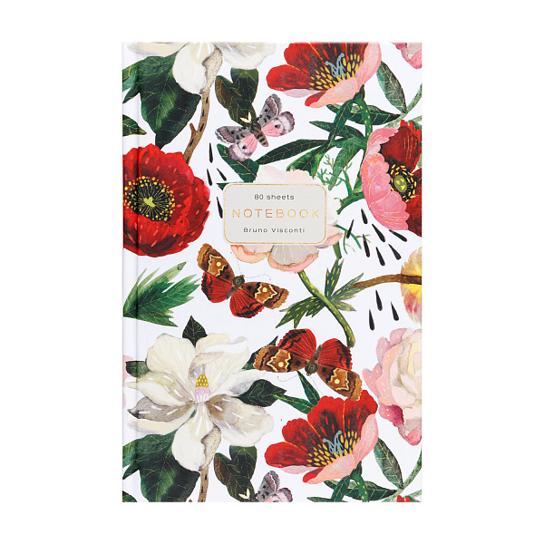 Блокнот-престиж А5 80 л. "FLORA.ПИОНЫ"