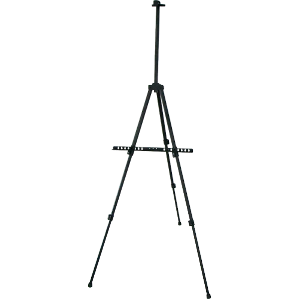 Мольберт напольный "deVENTE. ART" металлический, телескопический, макс-ый размер мольберта 160x94x90 см, вес 900 г, максимальная высота холста 83 см, с возможностью регулировки угла наклона, с чехлом для транспортировки, в картонной коробке