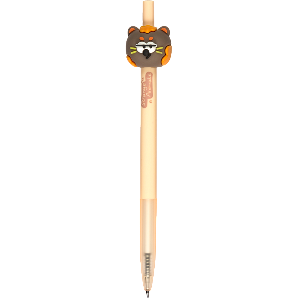 Ручка шариковая автомат. 0,7 мм deVENTE. Strange Animal СИНЯЯ с декор. элементом,чернила на масл основе