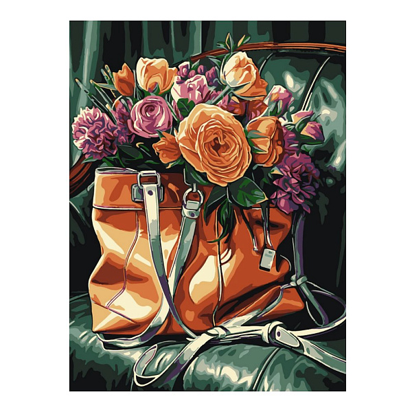 Картина по номерам холст на подрамнике 30*40 см "Сумка счастья"