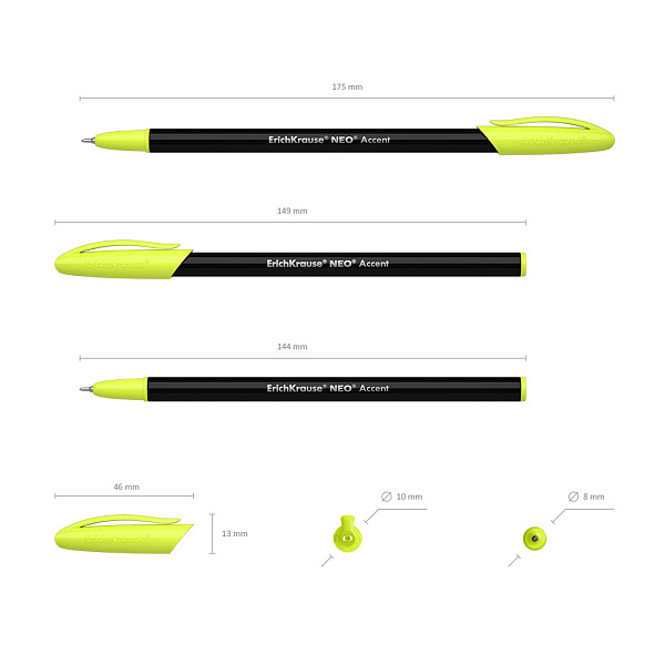 Ручка шариковая ErichKrause Neo® Accent, СИНЯЯ