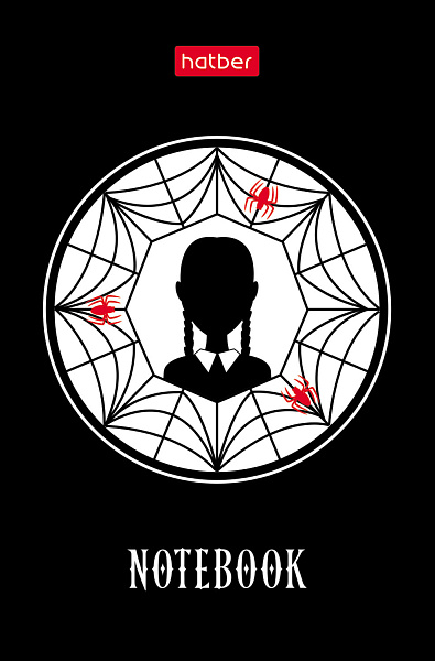 Блокнот А7 48 л. кл. на клею "W-wednesday" 65х100мм 3-х цв. блок Обл. мел.бумага ламинация 