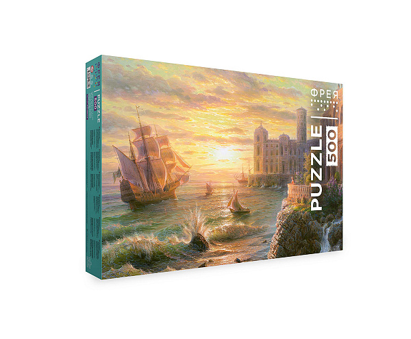 Пазл 500 эл. "Закат над морем" "ФРЕЯ"