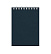 Блокнот А6 (99 х 136 мм) 32л.кл.на гребне Синяя,обл.дизайнерский картон,блок офсет