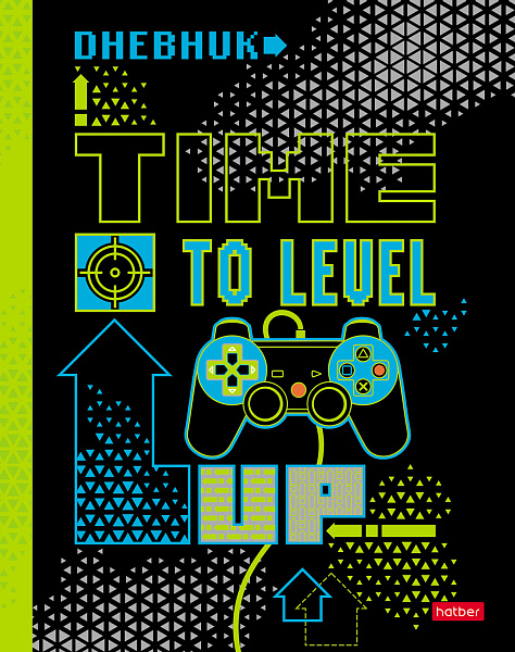 Дневник 1-11 кл. 40 л. тв.переплет "Level up" Металлик, выборочный лак