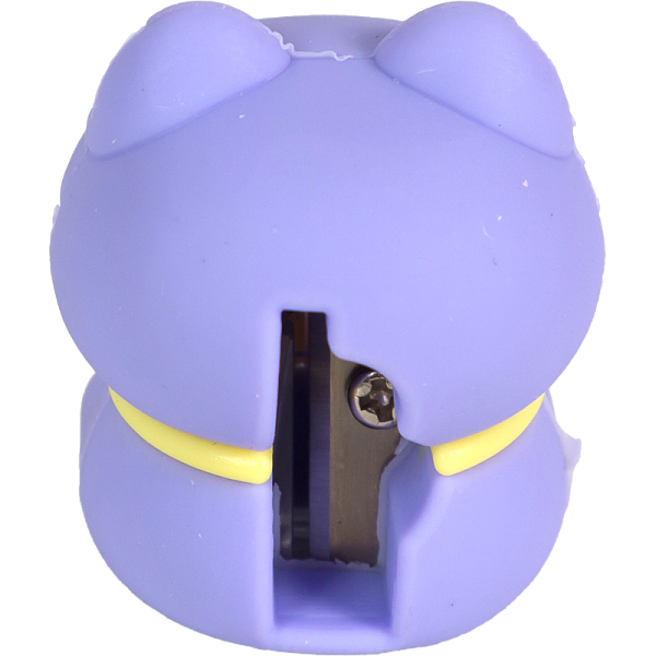 Точилка 1 отв. deVENTE. Doggy, пластиковая с покрытием Softкаждая в индивидуальной пластиковой коробочке с маркировкой, ассорти 3 дизайна