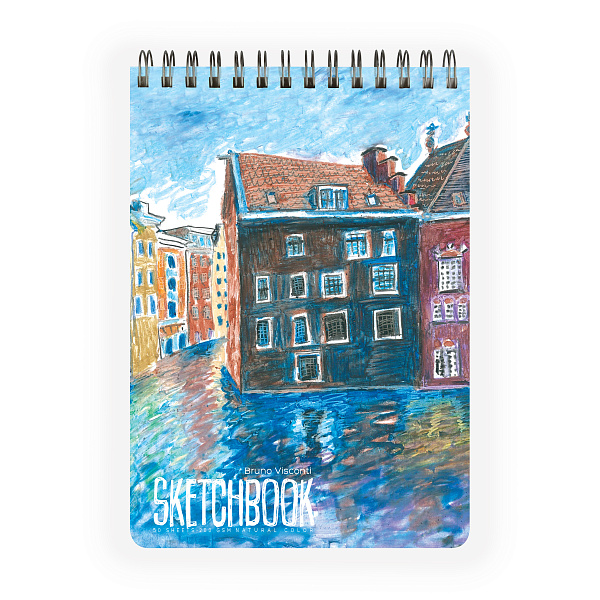 SKETCHBOOK 185х250 мм 50 л. 200 гр. на гребне, без линовки (4 ВИДА)