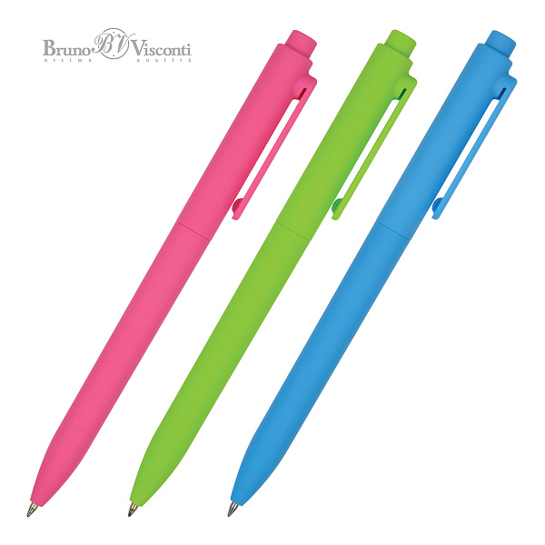 Ручка шариковая автомат. 0,7 мм SoftClick.SPECIAL, Синяя