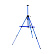 Мольберт напольный тренога 60*14*10 алюмин. Малевичъ, МЛ-03 синий, с чехлом