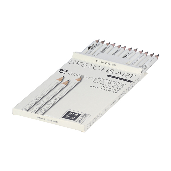 Карандаш ч/г "Sketch&Art. Jumbo" 10В, 4 MM 