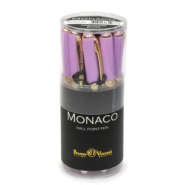 Ручка шарик. 0,5 мм "MONACO" синяя (сиреневый корпус)