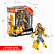Трансформер 2в1 BONDIBOT робот-строит. техника (бетономешалка), метал. детали, Bondibon BOX 21,5x24,5x9,5 см, арт.SY6078B-3.