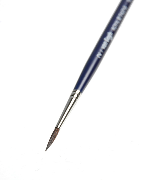 Кисть для акварели VanGogh 121 белка сибирская круглая ручка короткая №2