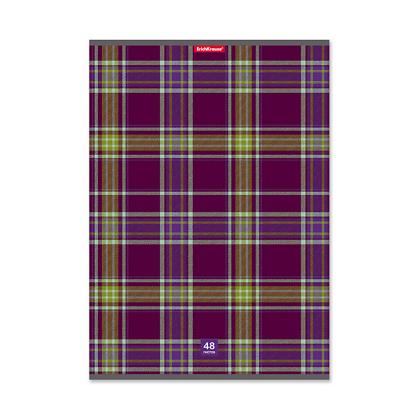 Тетрадь А4 48 л. кл. ErichKrause "Scottish Cage" MIX_PACK