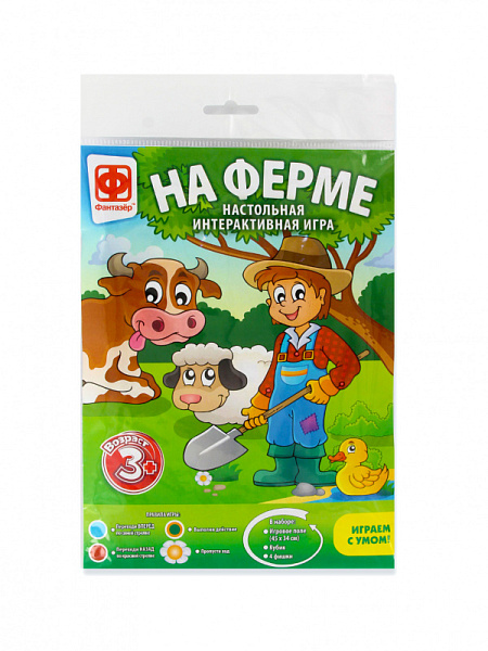 Игра настольная (ходилка) бродилка "На ферме"