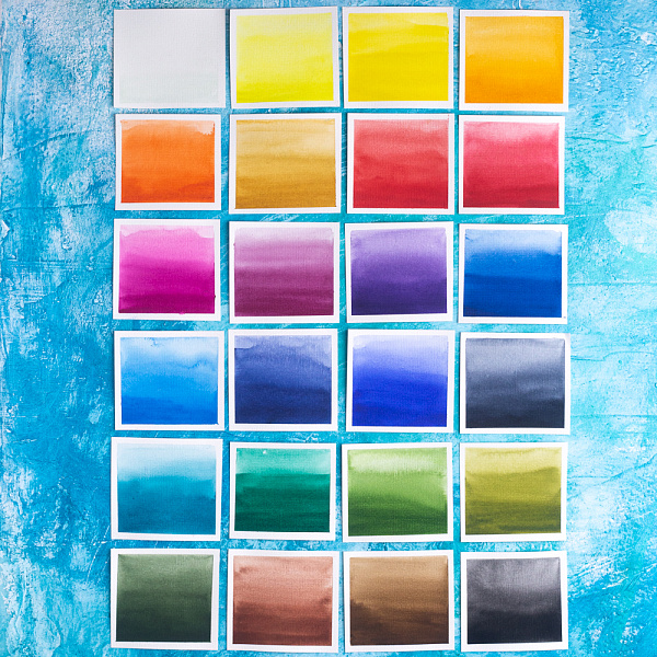 Акварель 24 цв. Малевичъ Veroneze, кюветы 2,5 мл