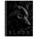 Тетрадь А5 48 листов в клетку на гребне, BG "Just Black", обложка мелованный картон, soft-touch ламинация, выборочный уф-лак, 60 г/м2