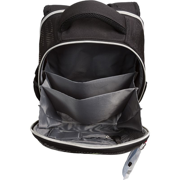 Рюкзак школьный "deVENTE. Junior. Gamer" жесткий 35x27x13 см (14 л) вес 800 г, 1 отделение на молнии с разделителями для учебников, с органайзером, 1 отделение для формата A4, 2 боковых кармана сеточкой на резинке, эргономичная формоустойчивая спинка