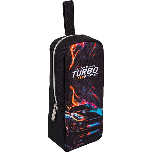 Пенал с петлей прямоуг."deVENTE. Turbo" 21x9x6 см, .вертикал.для 60 пр., на молнии