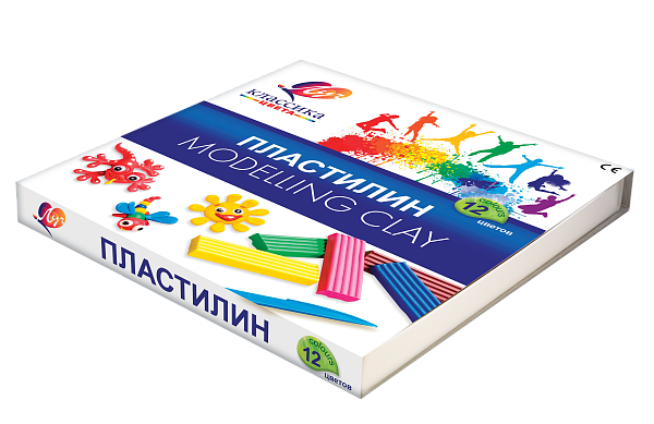 Пластилин 12 цв. Луч "Классика" (Детство)