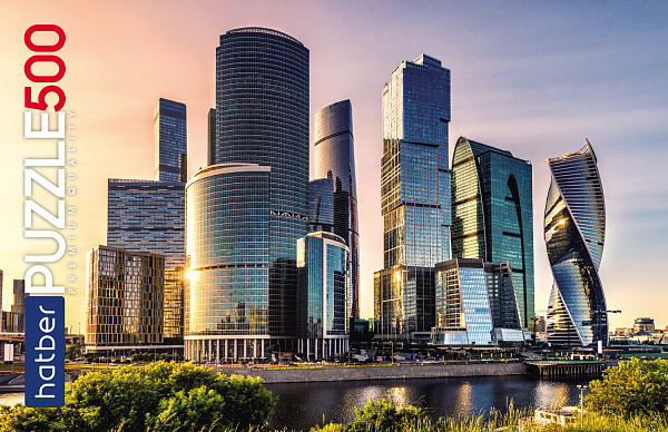 ПАЗЛЫ 500 эл. А2 480х330мм  -Небоскребы-"Premium" 