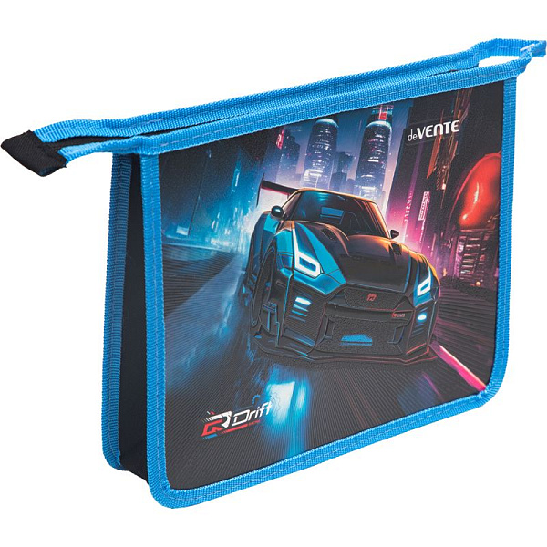 Папка для тетрадей А5 "deVENTE. Drift"" с расширением 4,5 см, на молнии сверху, картон с покрытием