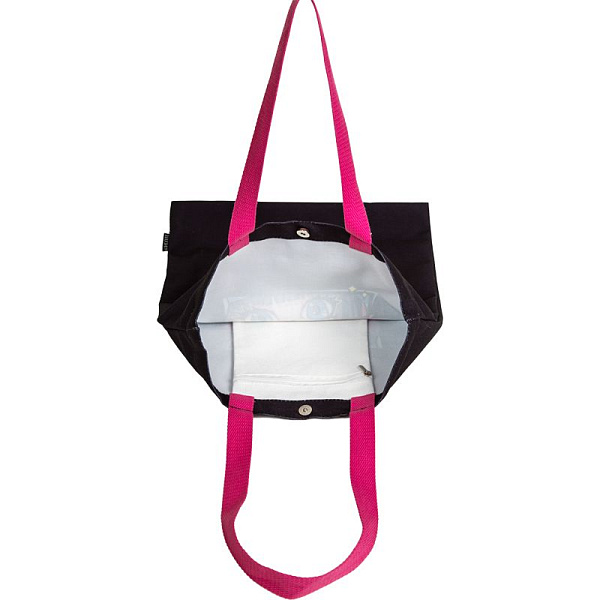 Сумка-шоппер "deVENTE. BFF" 35х40 см, плотный полиэстер, 1 отделение на магнитной кнопке, 1 внутренний карман на молнии, с рисунком