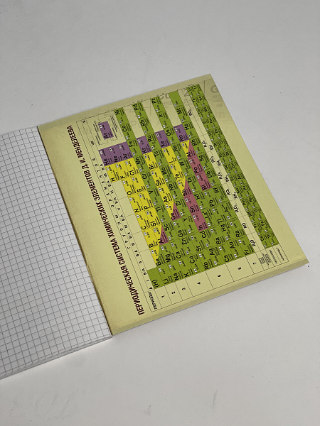 Тетрадь предметная 48 листов "Ассоциации" Химия, со справочным материалом, обложка мелованный картон, блок офсет