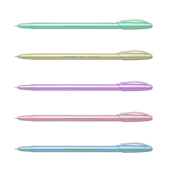 Набор из 4 ручек шариковых ErichKrause Neo® Stick Pastel 0.7, Super Glide Technology, цвет чернил синий (в пакете)