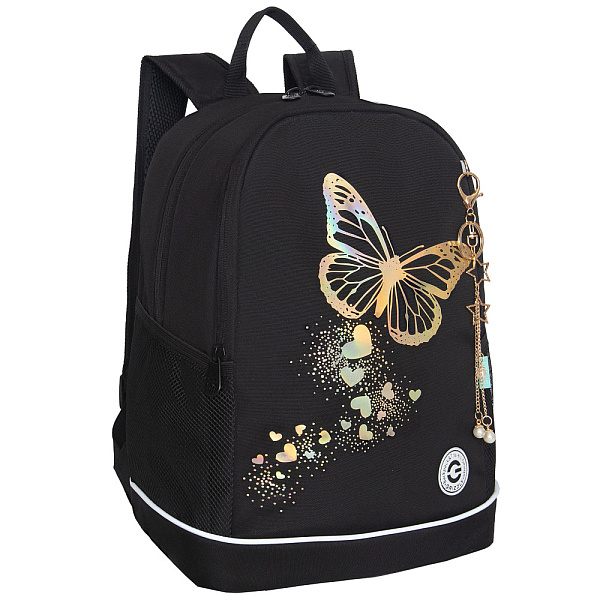 Рюкзак школьный с обвесом (/1 черный)