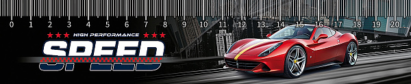 Закладка-линейка 20 см "MEGA AUTO" 2025