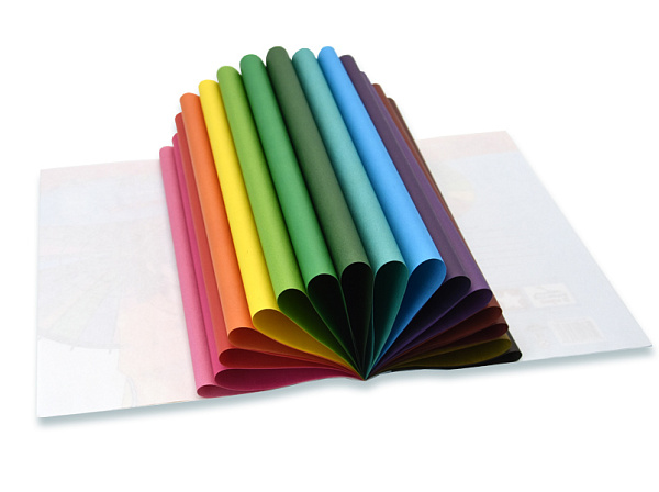 Бумага цветная двусторонняя А4 16 цветов 16 листов "Девочка с зонтиком"