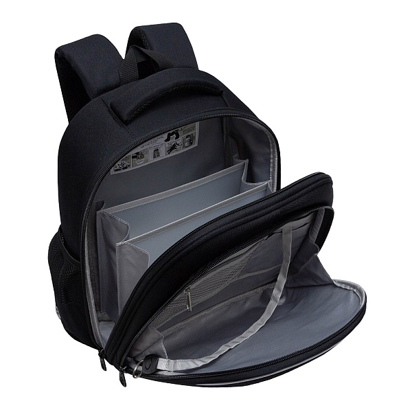 Рюкзак школьный с обвесом (/1 черный)