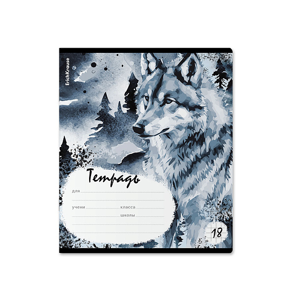 Тетрадь 18 л. кл. "Timber Wolf" MIX-PAC ErichKrause 