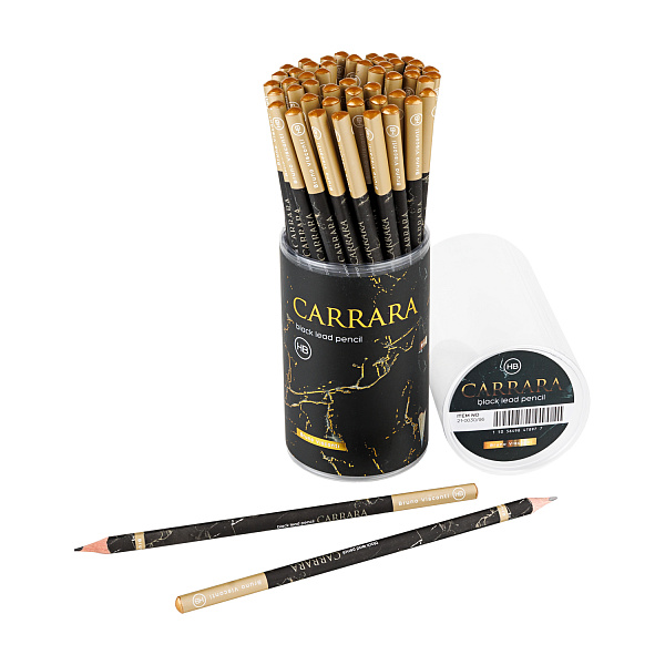 Карандаш ч/г HB "Carrara. Black" 