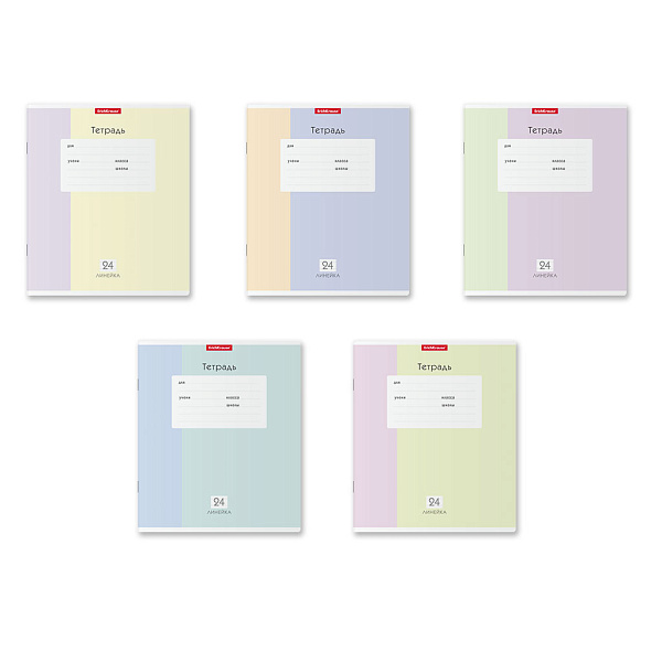 Тетрадь 24 листа в линию "Optima Blocks" ассорти ErichKrause®