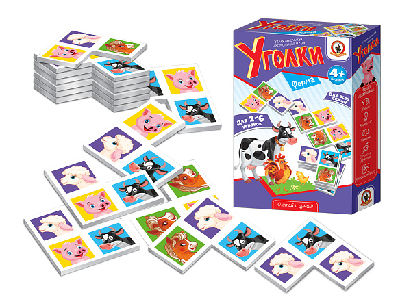 Игра настольная Уголки «Ферма»