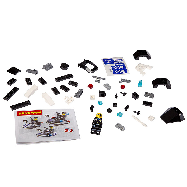 Конструктор-мини Bondibon 3в1-полиция, РАС 15,5х23 см, 6 видов, арт. М7613.