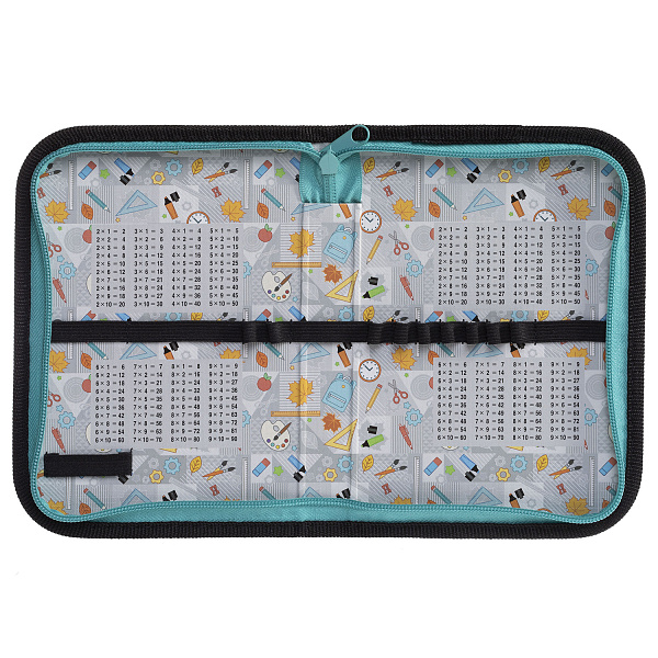 Пенал 1секц. д/мал 190*130 Hatber "Скейтпарк" на молнии глянц. ламин. с табл.умножения  в индив.упак.