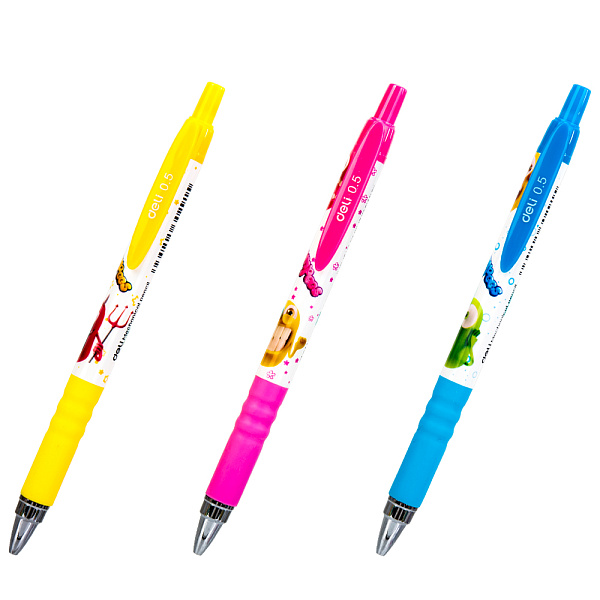 Карандаш механический 0,5 мм Deli Bumpees ластик пласт. корпус резиновый держатель ассорти