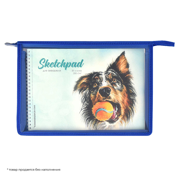 Папка для труда А4 Феникс+ "ГЛОБУС" (полипропилен, 33x23 см, 1 отд., молния, внутренний разделитель с эластичными держателями для канцелярских принад