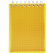 Блокнот А7 80 л. кл. на гребне "LINE NEON" Желтый. Пластиковая обложка 